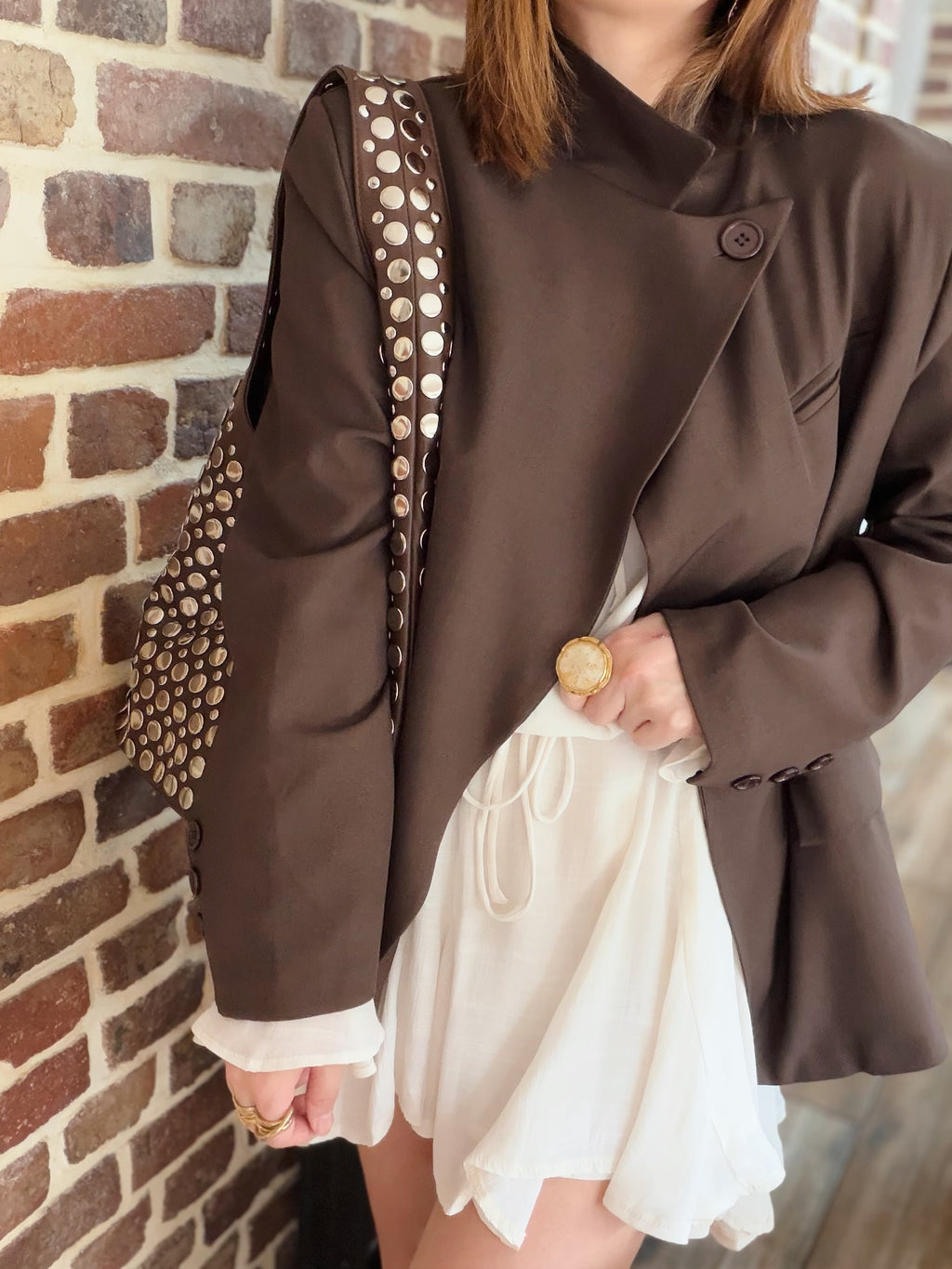 Blazer croisé choco