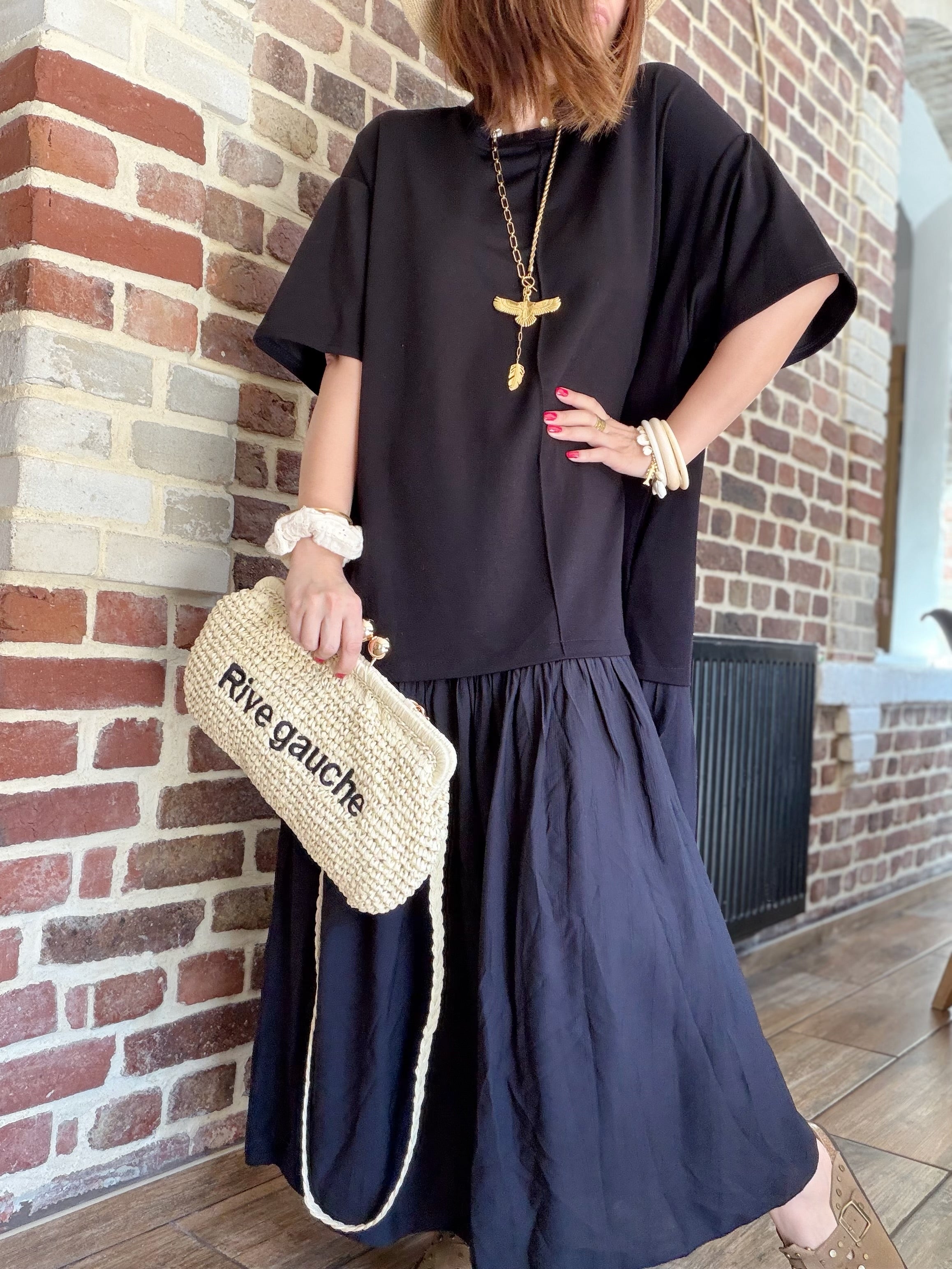 Robe longue noire
