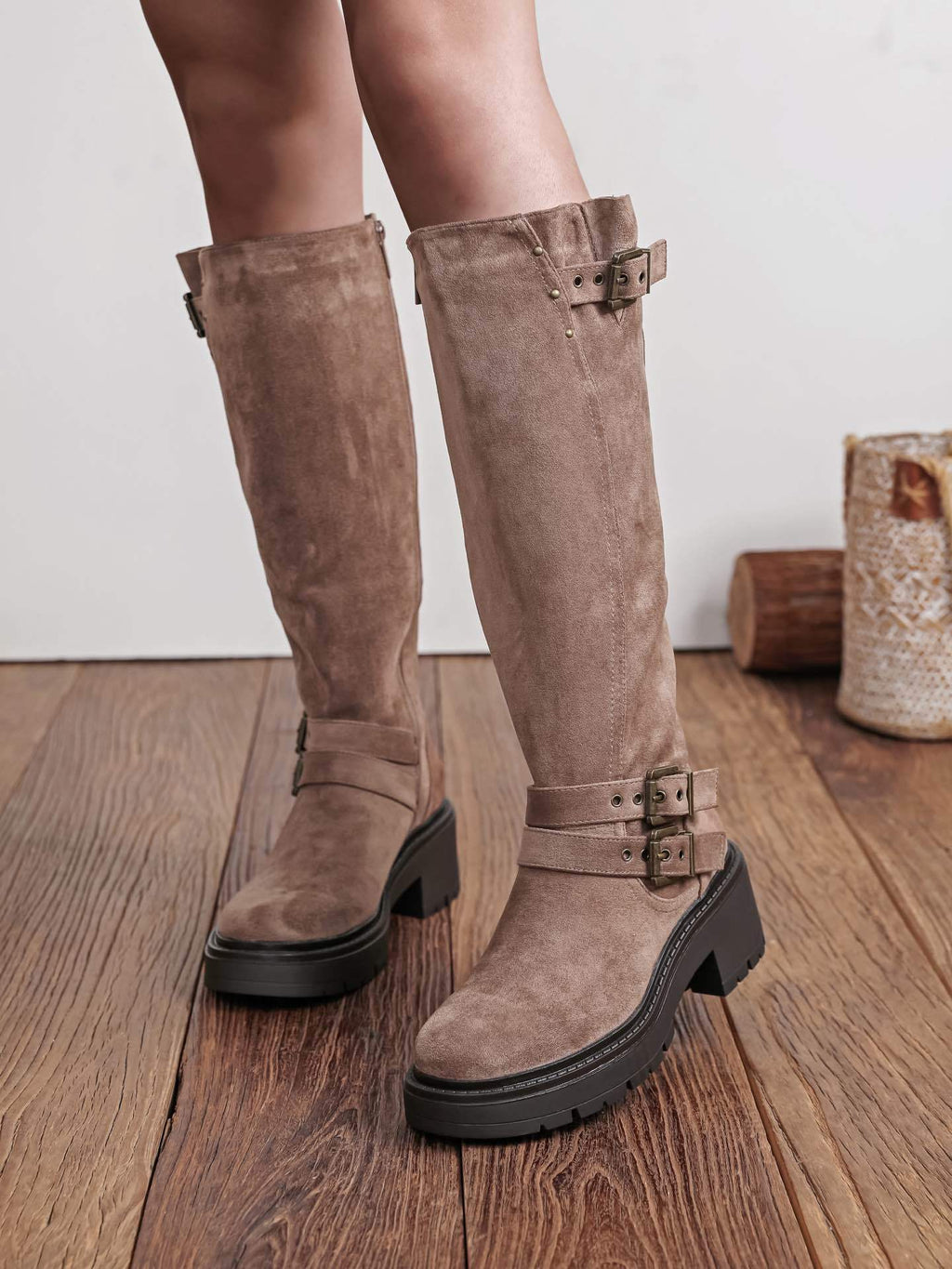Botte taupe