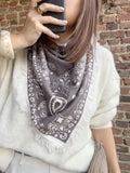 Écharpe bandana choco