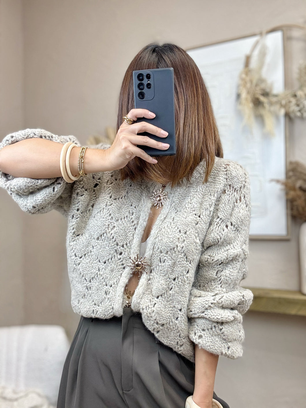 Gilet soleil beige