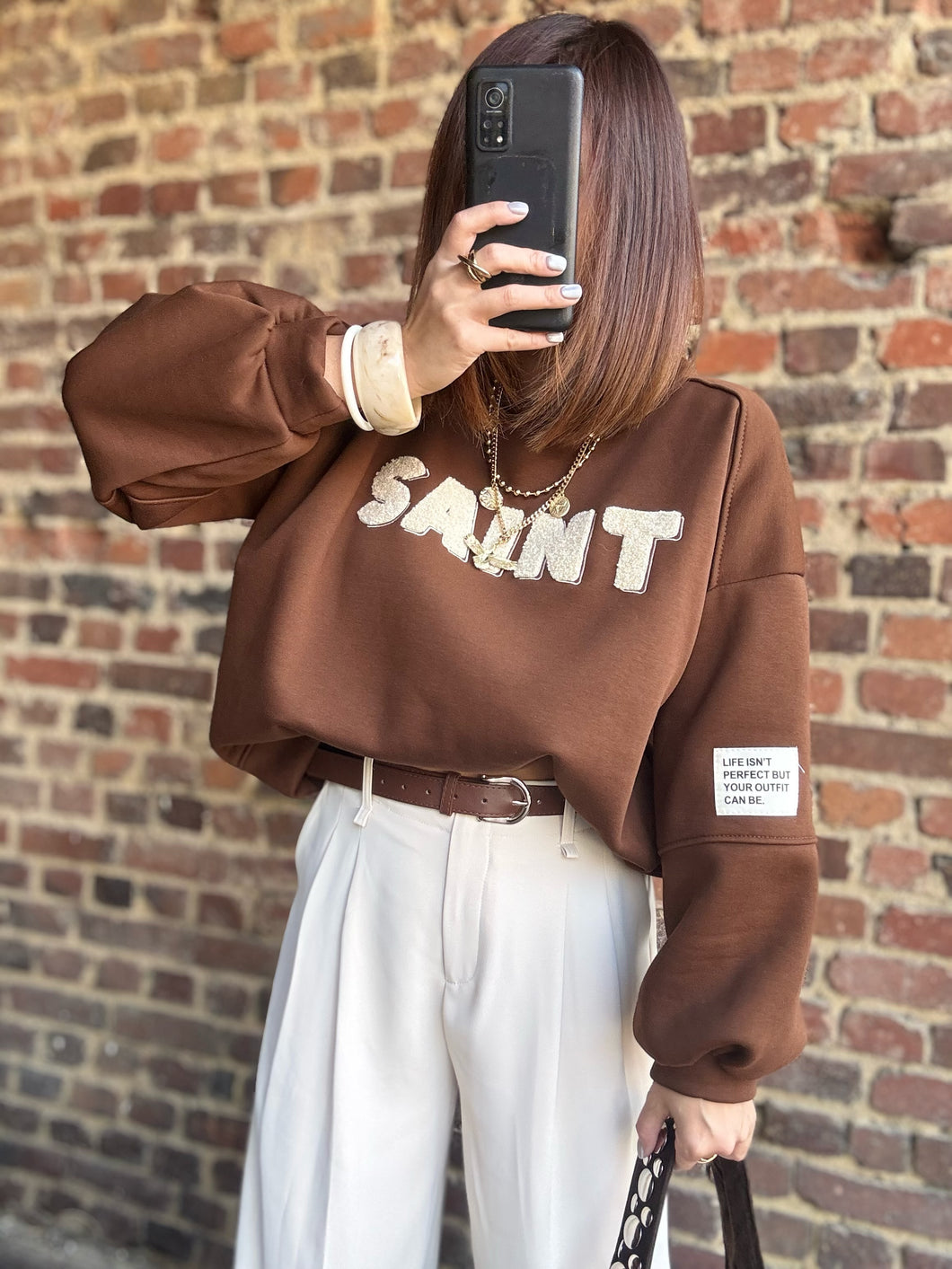 Sweat Molleton Saint choco