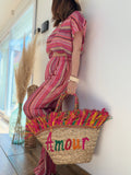 Pantalon multicolore crochet