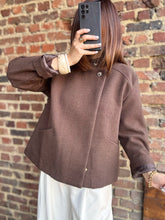 Charger l&#39;image dans la galerie, Manteau laine choco
