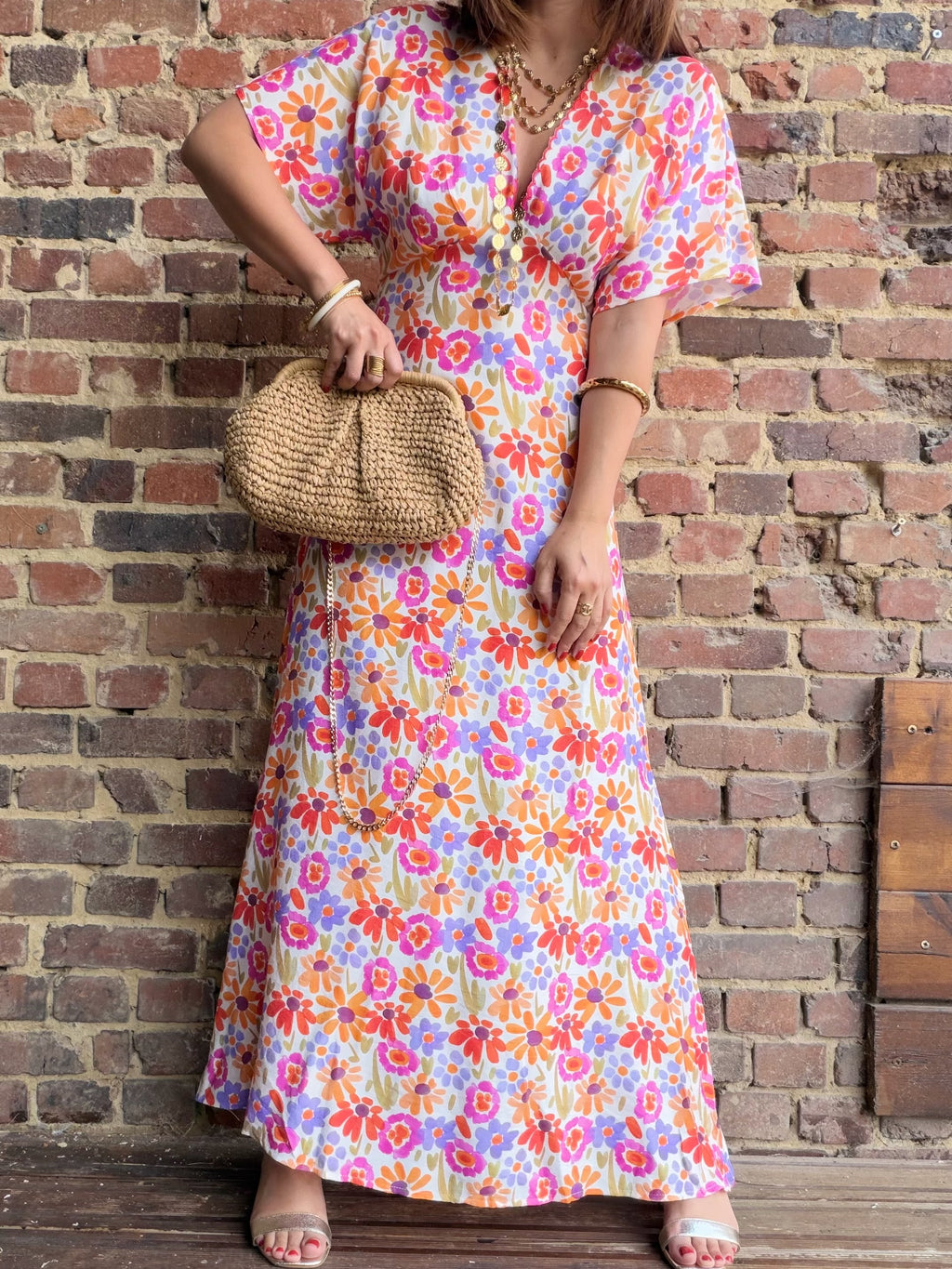 Robe fleurie dos nu