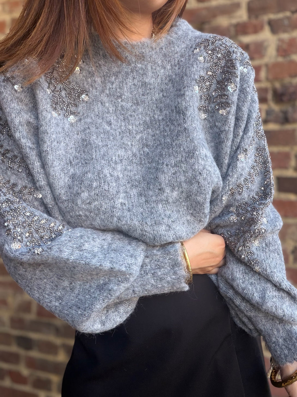 Pull avec des perles