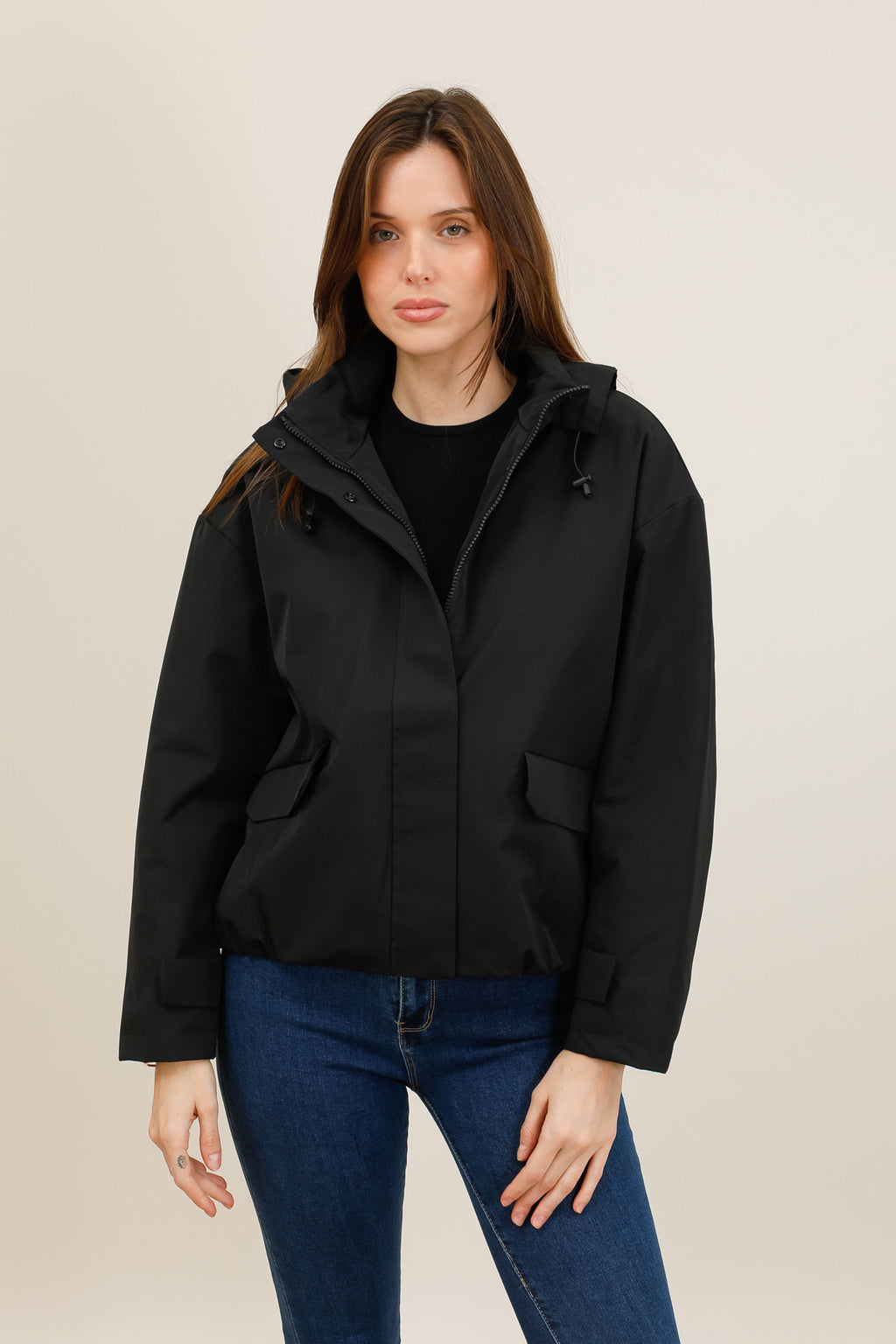 Blouson imperméable Noir