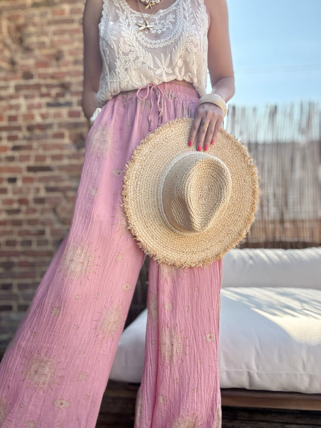 Pantalon fluide soleil