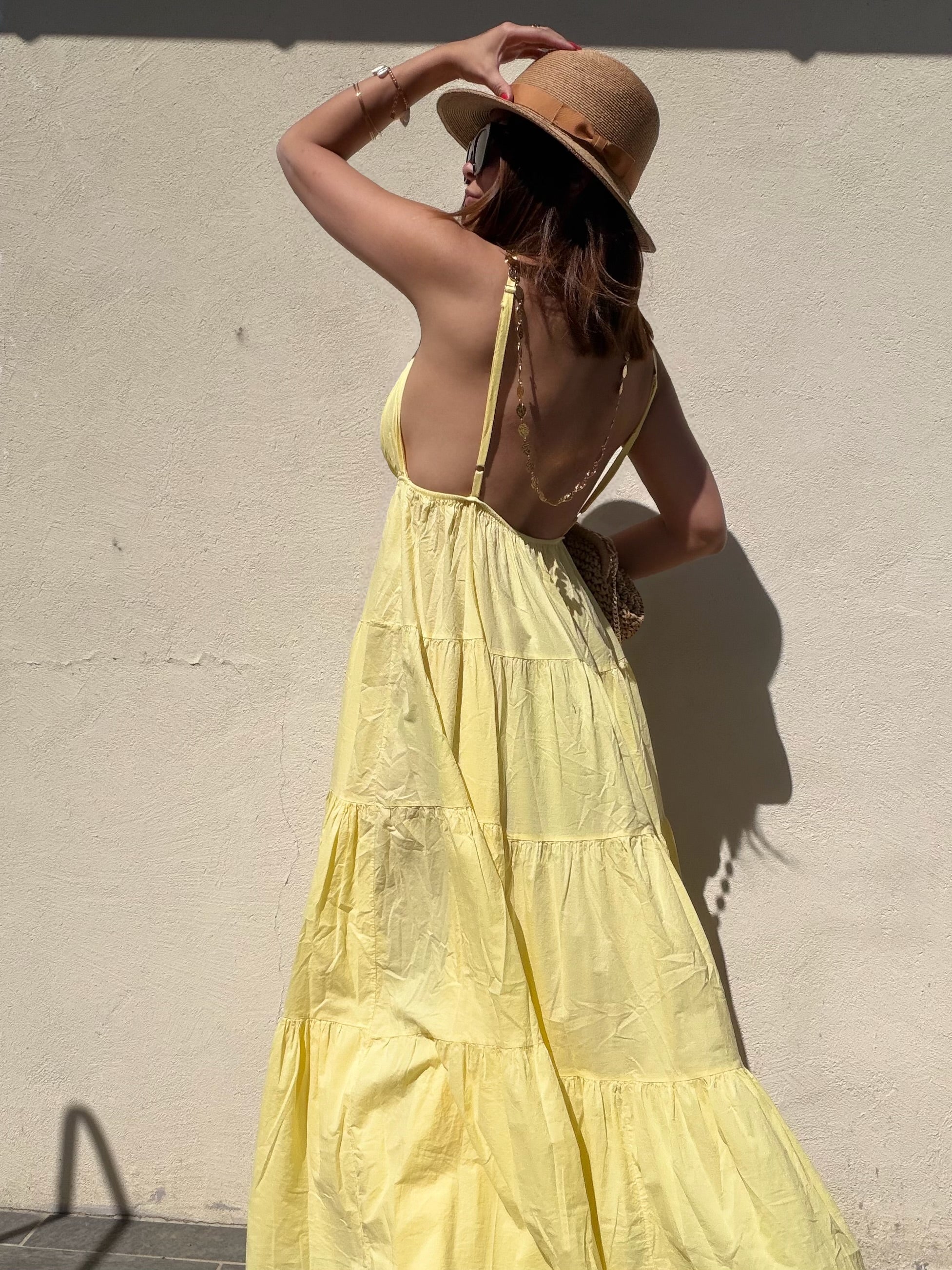 Robe soleil jaune