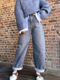 Jean gris ballon fit
