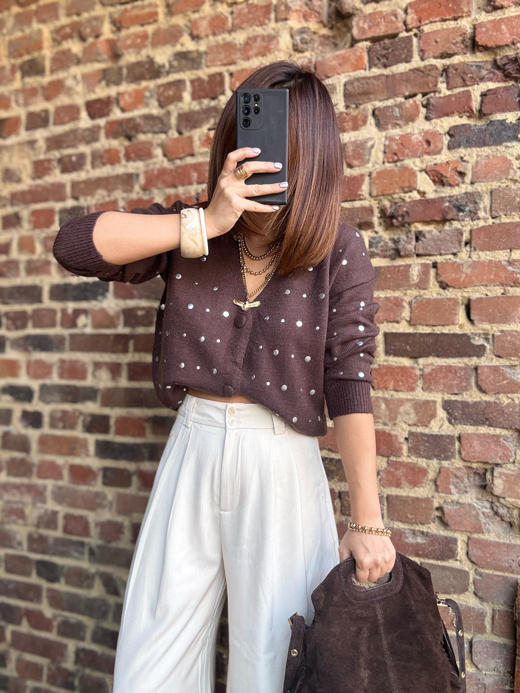 Gilet choco à clous