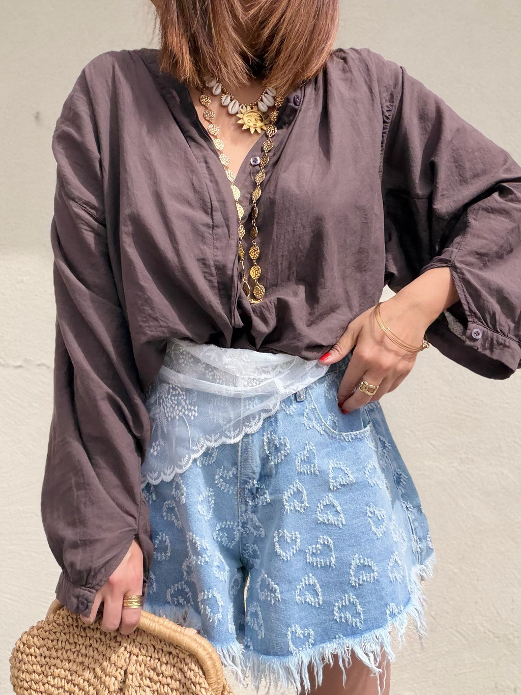 Blouse Choco manches longues