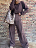 Pantalon à pince choco