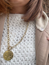 Charger l&#39;image dans la galerie, Manteau taupe moumoute
