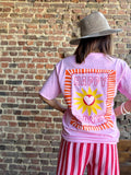 Tshirt Happy days rose