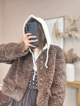 Charger l&#39;image dans la galerie, Cagoule écru et choco
