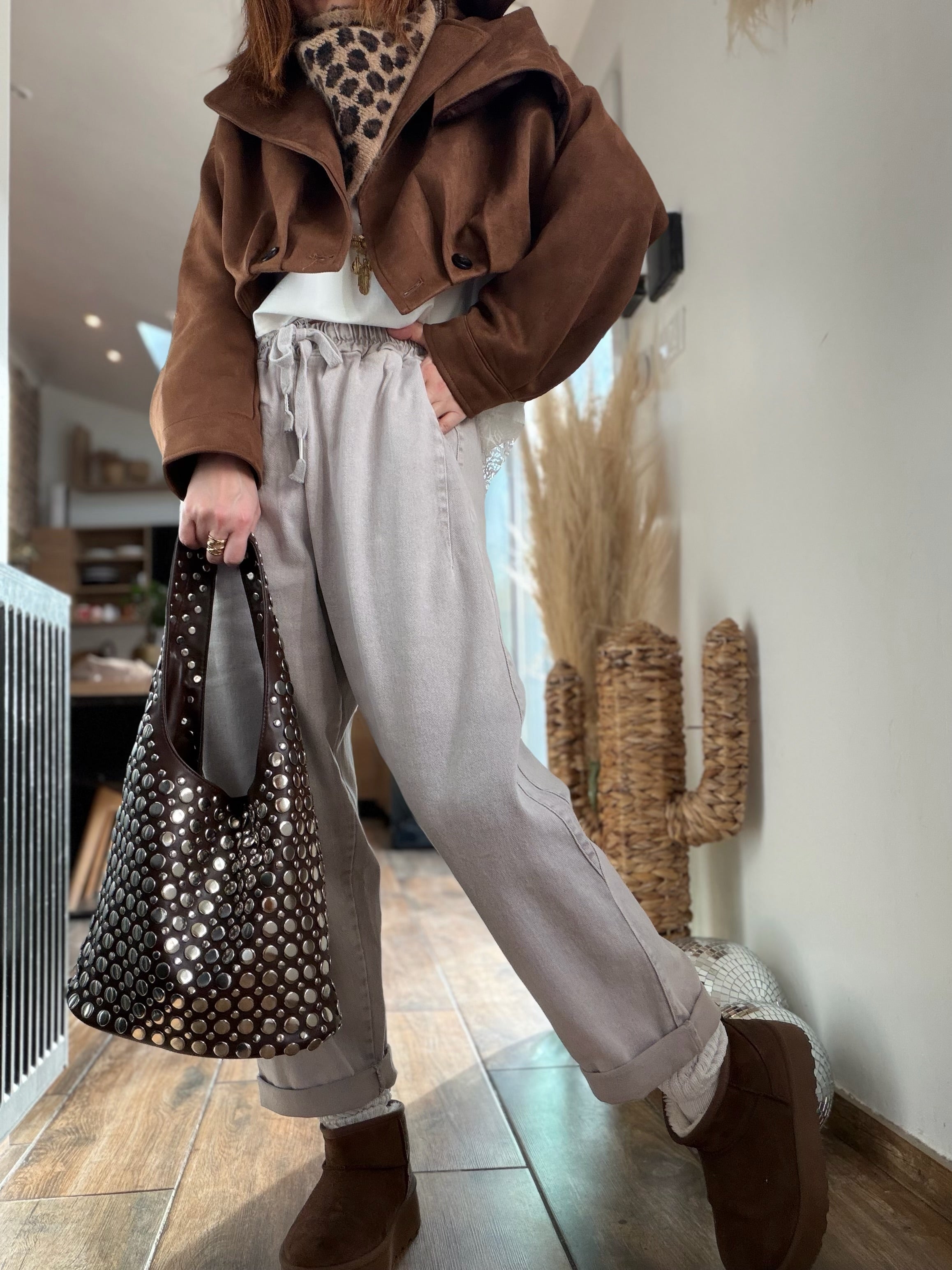 Pantalon jogging gris