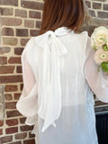 Blouse transparente brillante