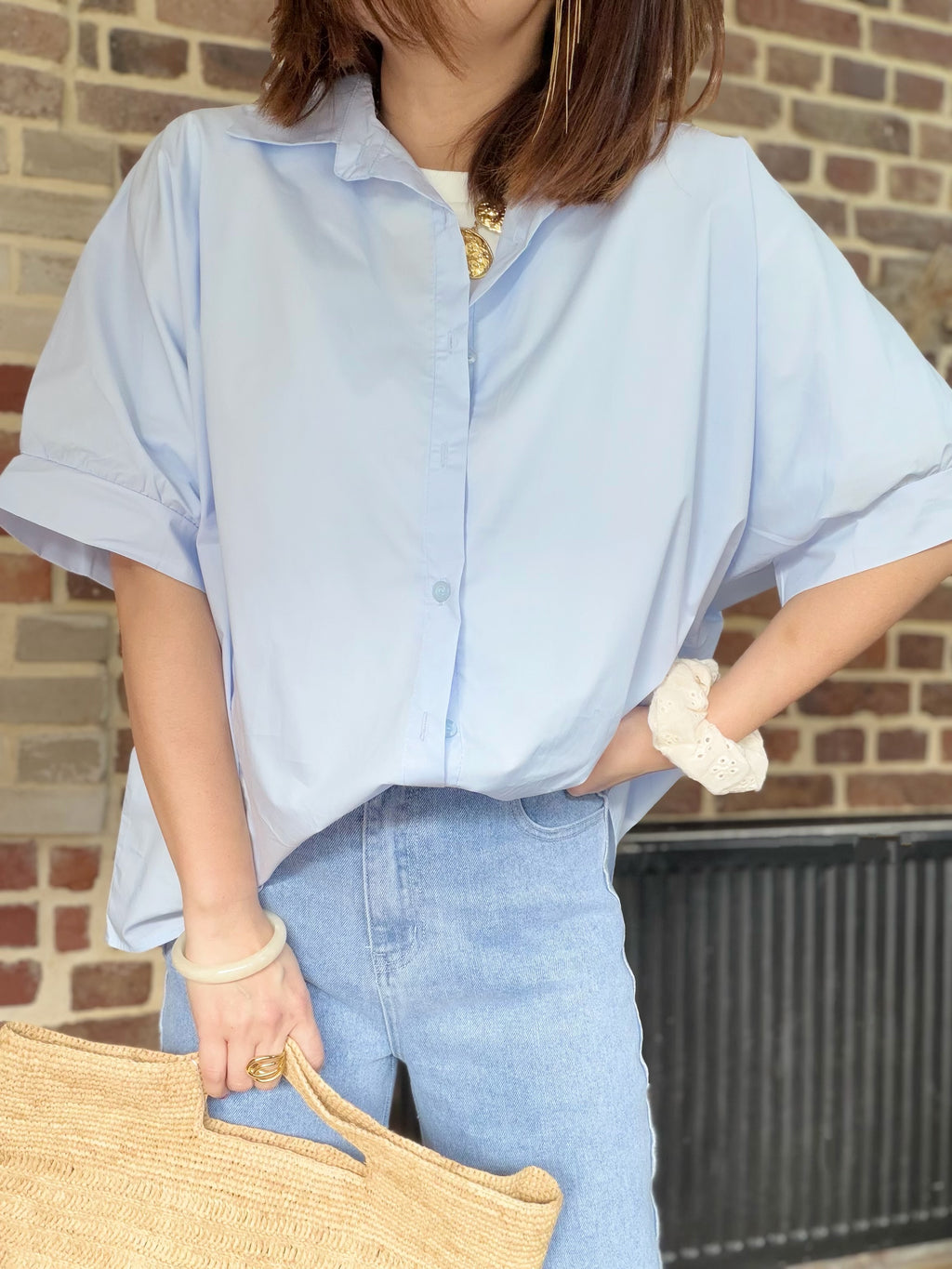 Chemisier bleu Iconic