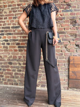 Charger l&#39;image dans la galerie, Combinaison noire en dentelle
