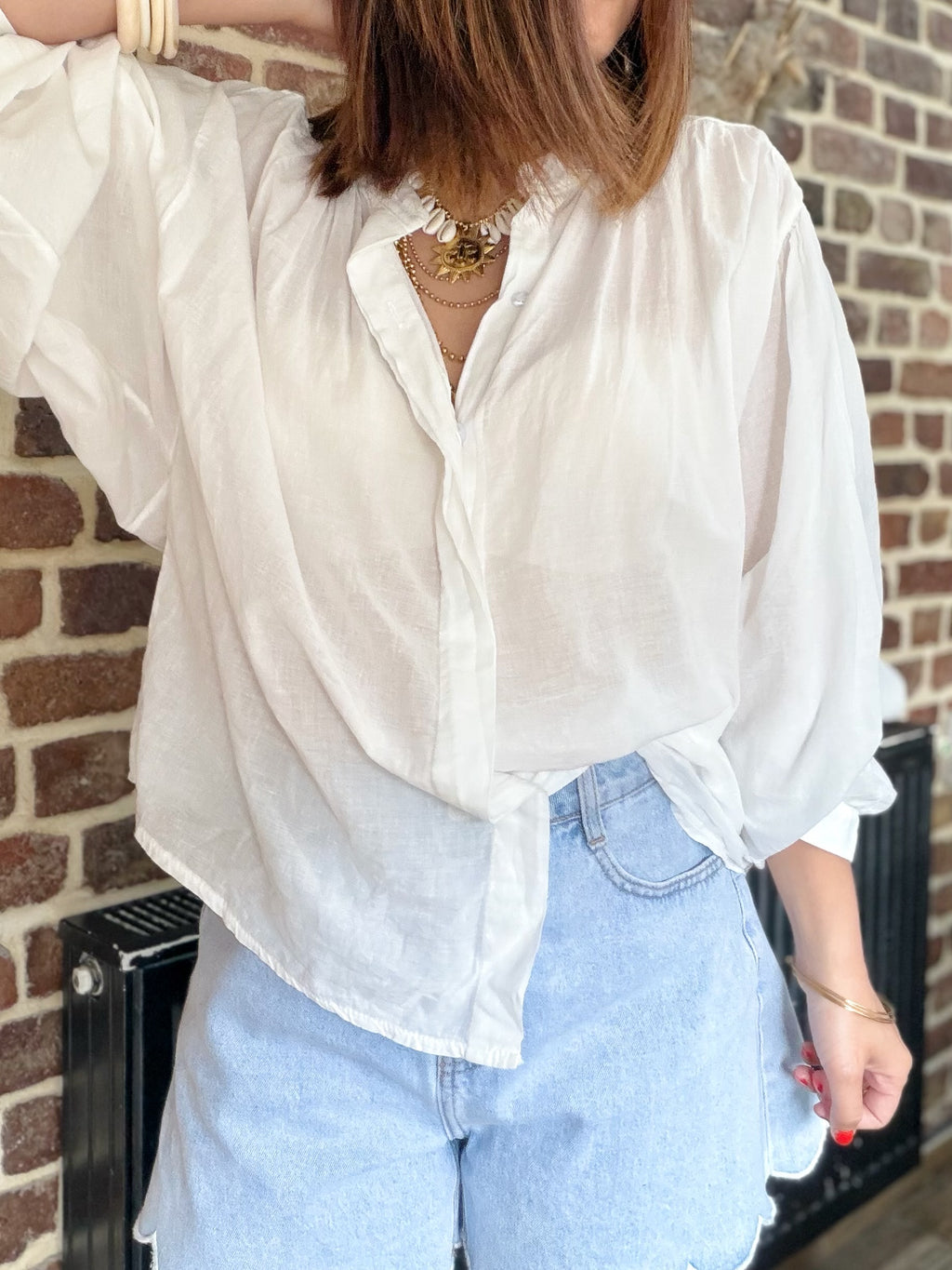 Blouse blanche  manches longues