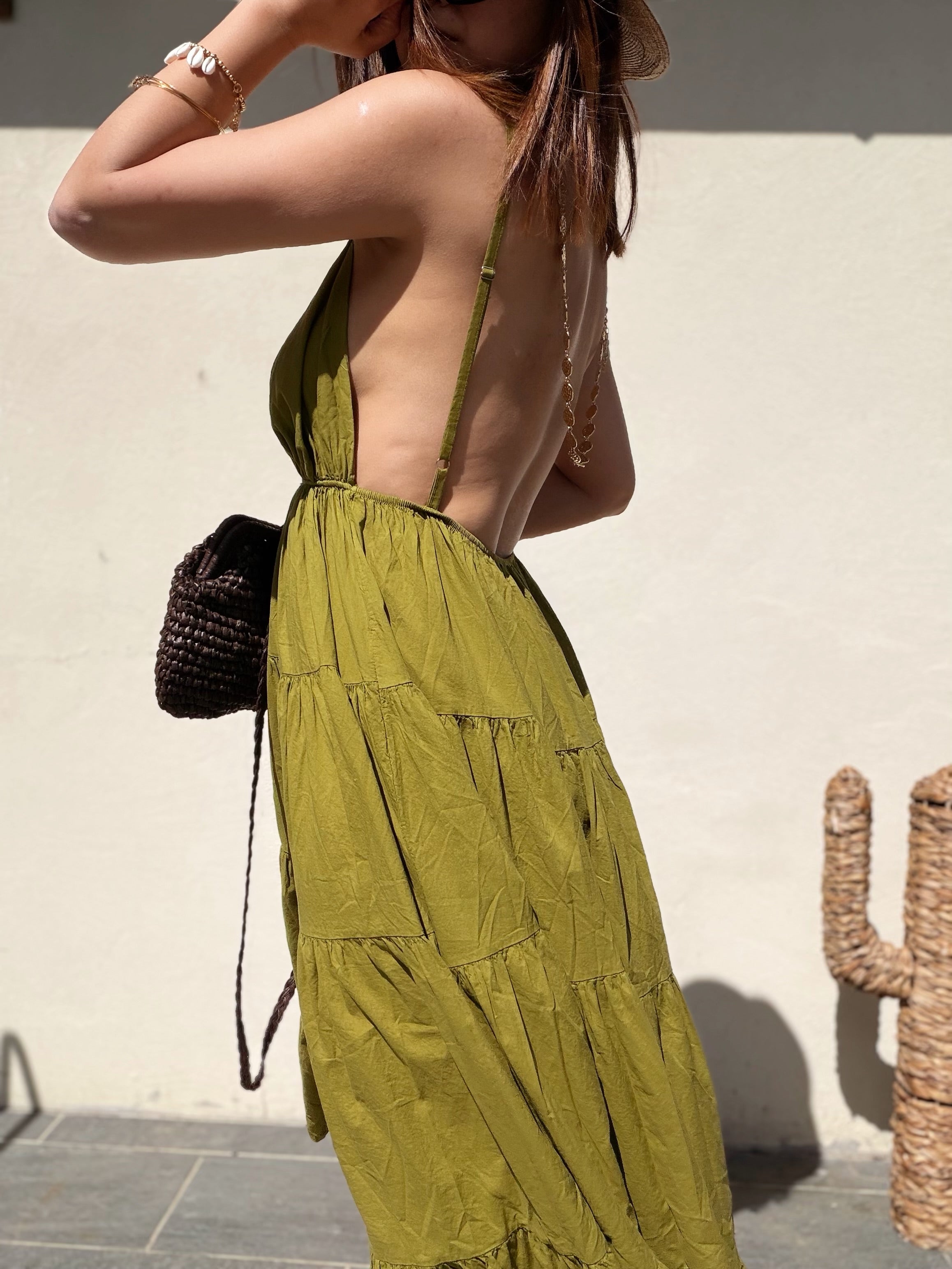 Robe soleil vert