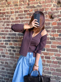 Gilet manches longues choco