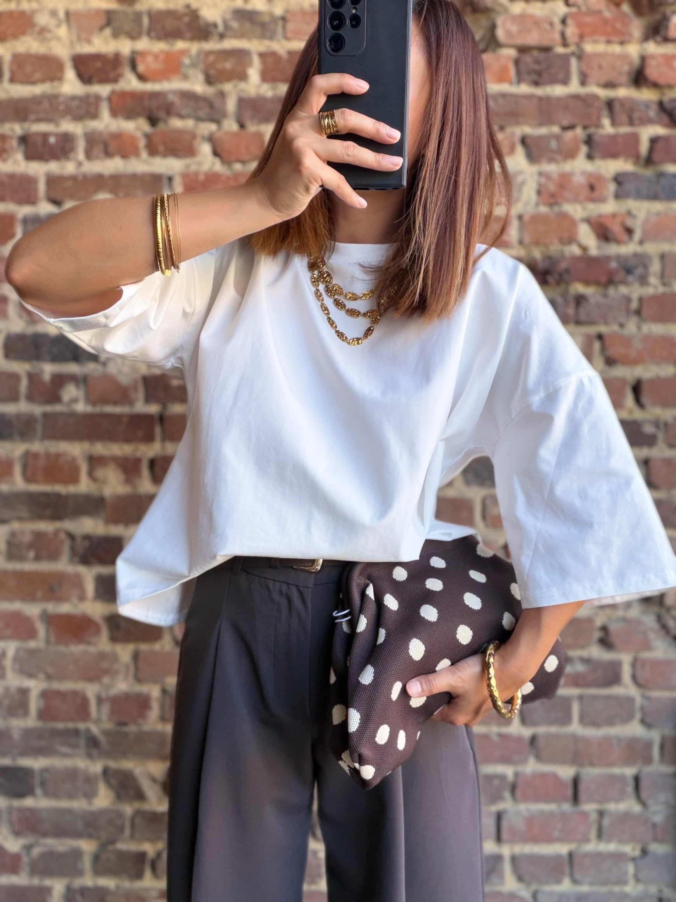 T-shirt blanc dos ouvert