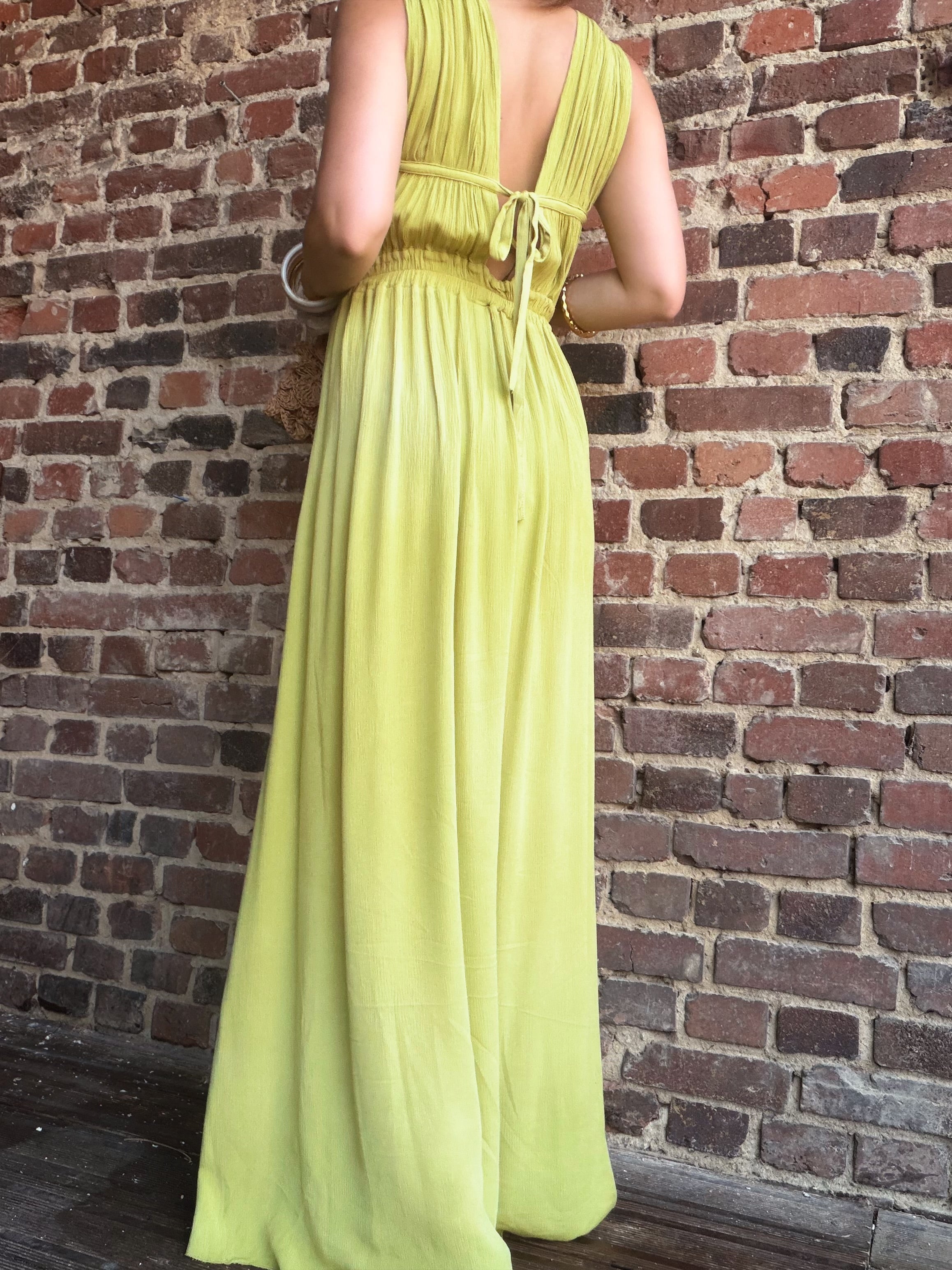 Robe verte soleil
