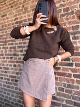 Charger l&#39;image dans la galerie, Jupe short taupe
