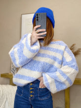 Charger l'image dans la galerie, Pull rayures roses
