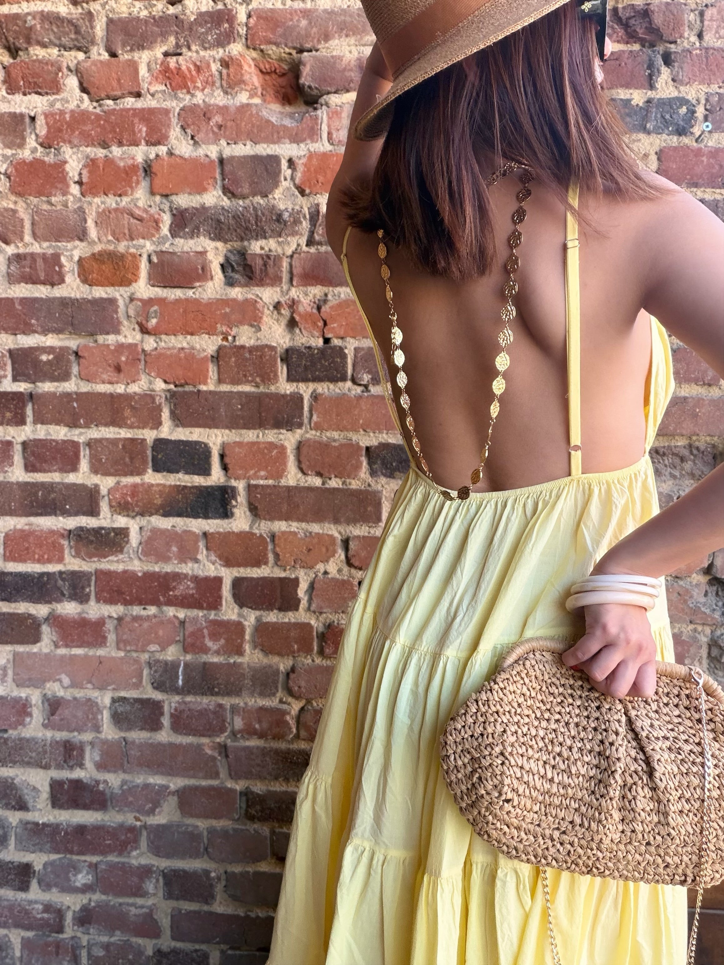 Robe soleil jaune