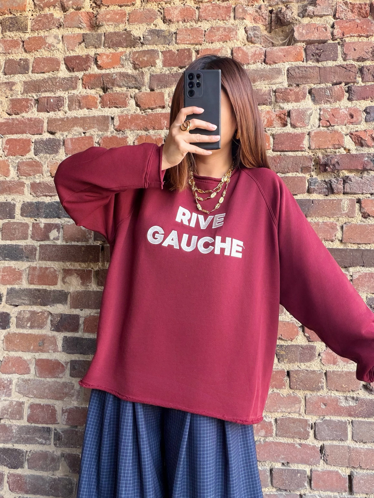 Sweat Rive Gauche bordeaux