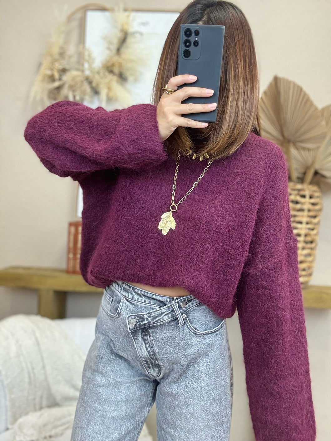 Pull bordeaux