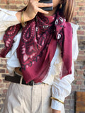 Écharpe Bandana bordeaux