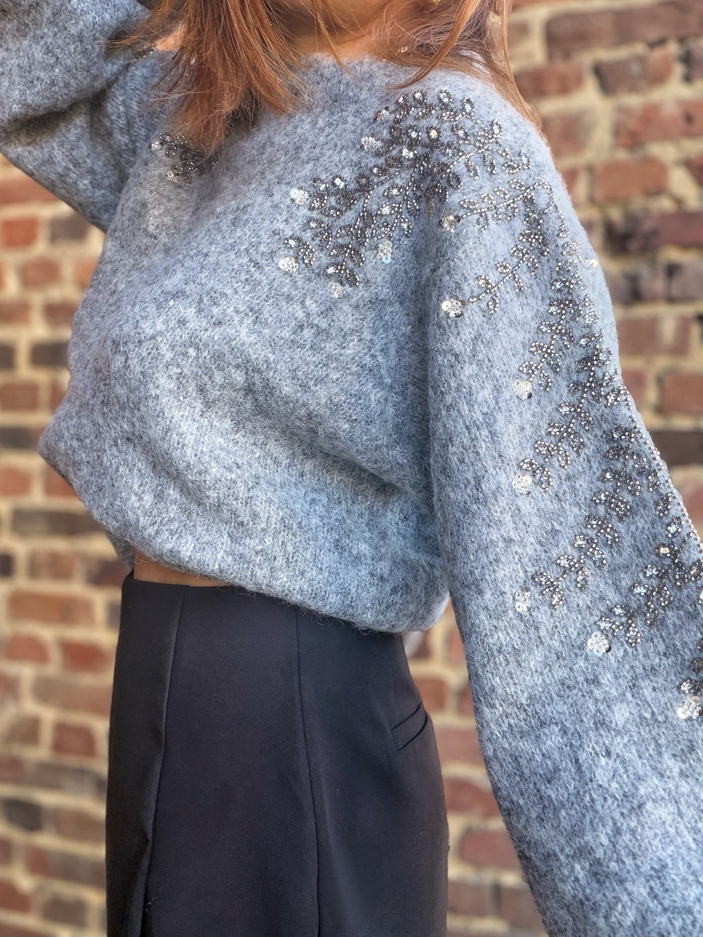 Pull avec des perles