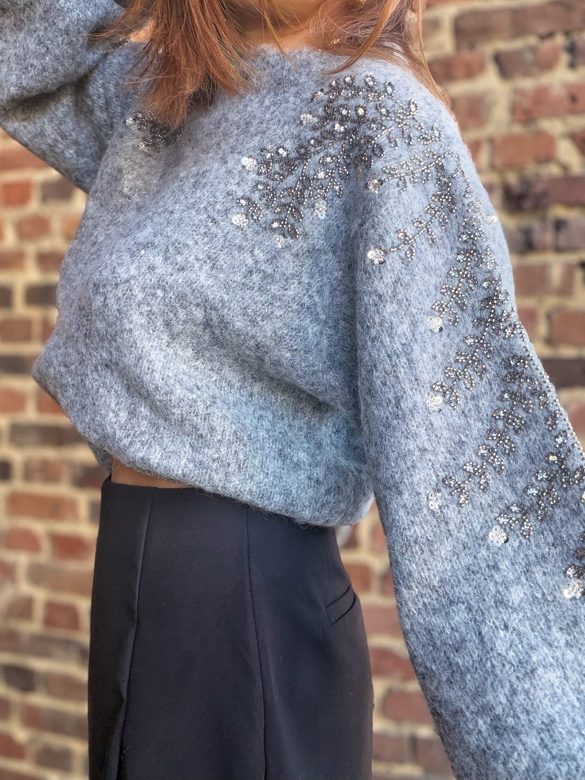 Pull avec des perles