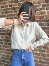 Charger l&#39;image dans la galerie, Gilet écru col victorien
