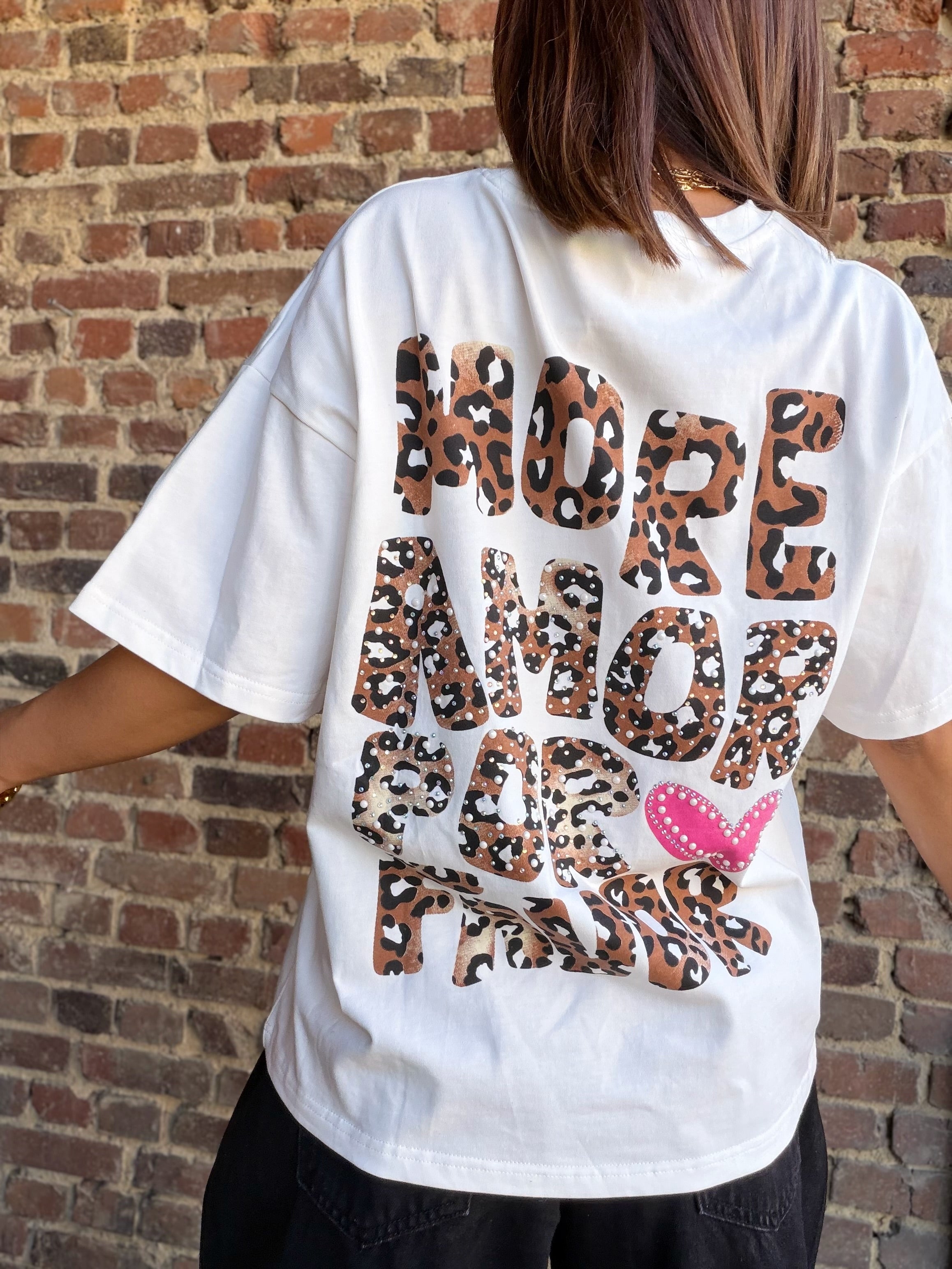 T shirt amour forever léopard