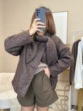 Veste choco effet mouton