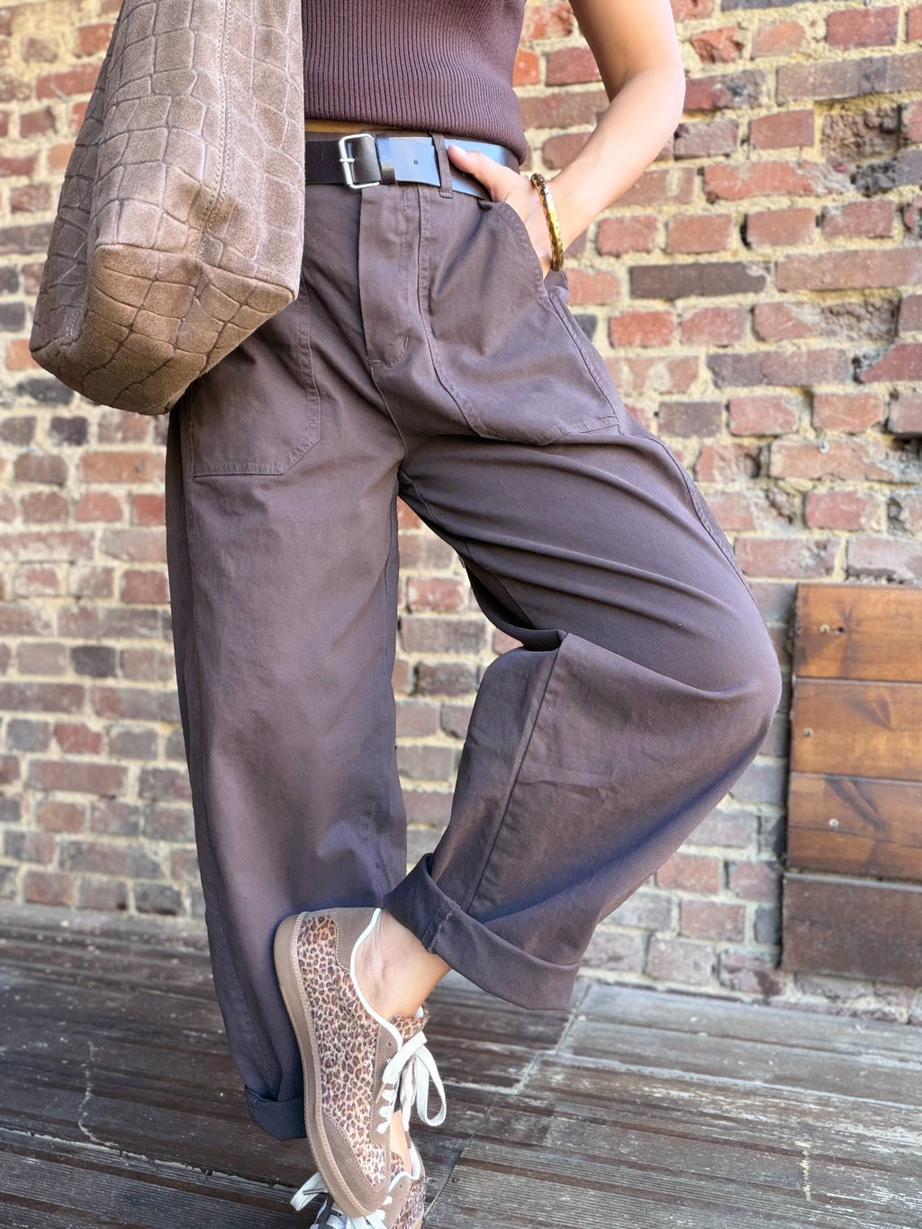 Pantalon ballon choco