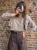 Blouse à carreaux