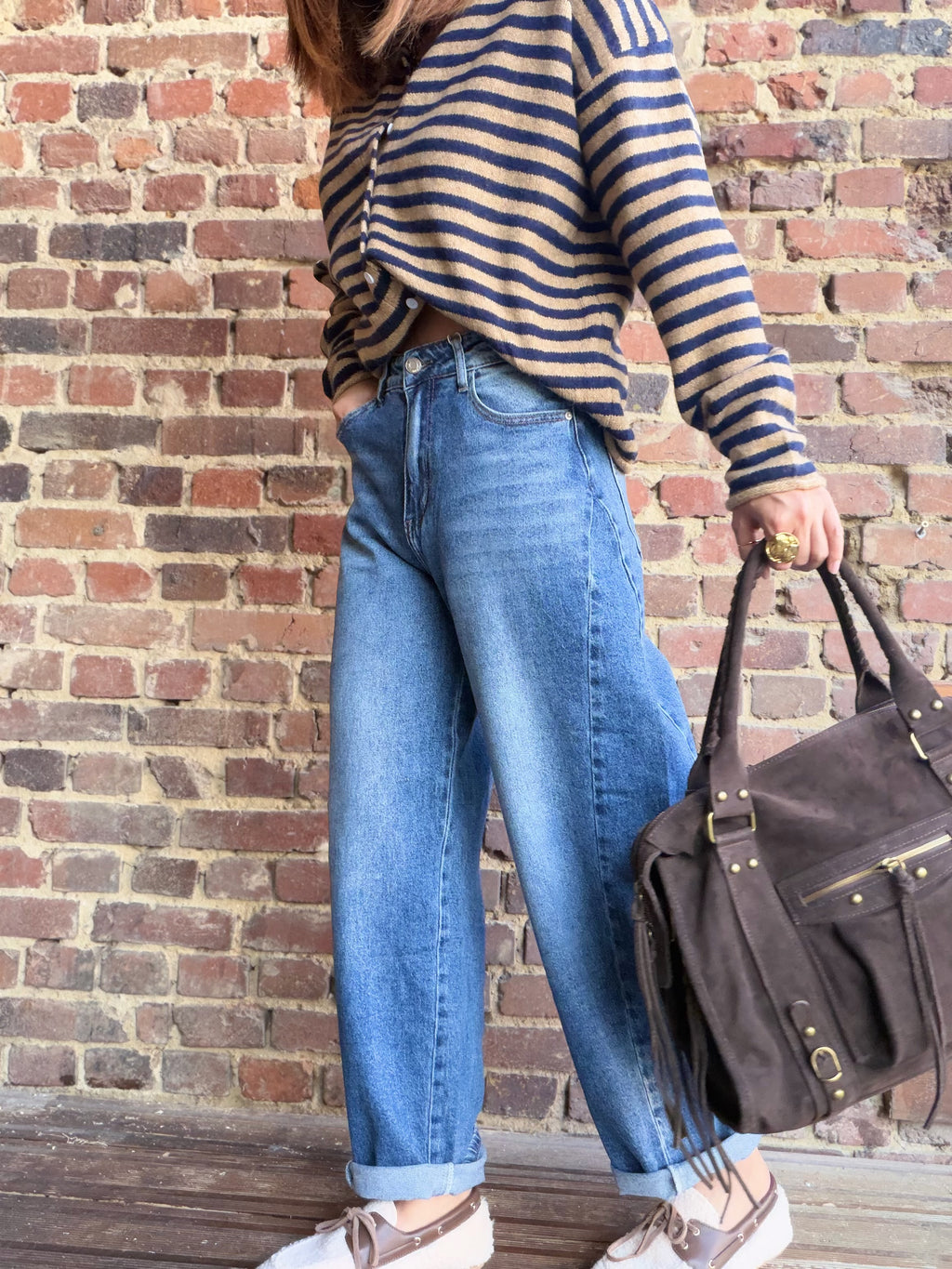 Jean bleu ballon fit