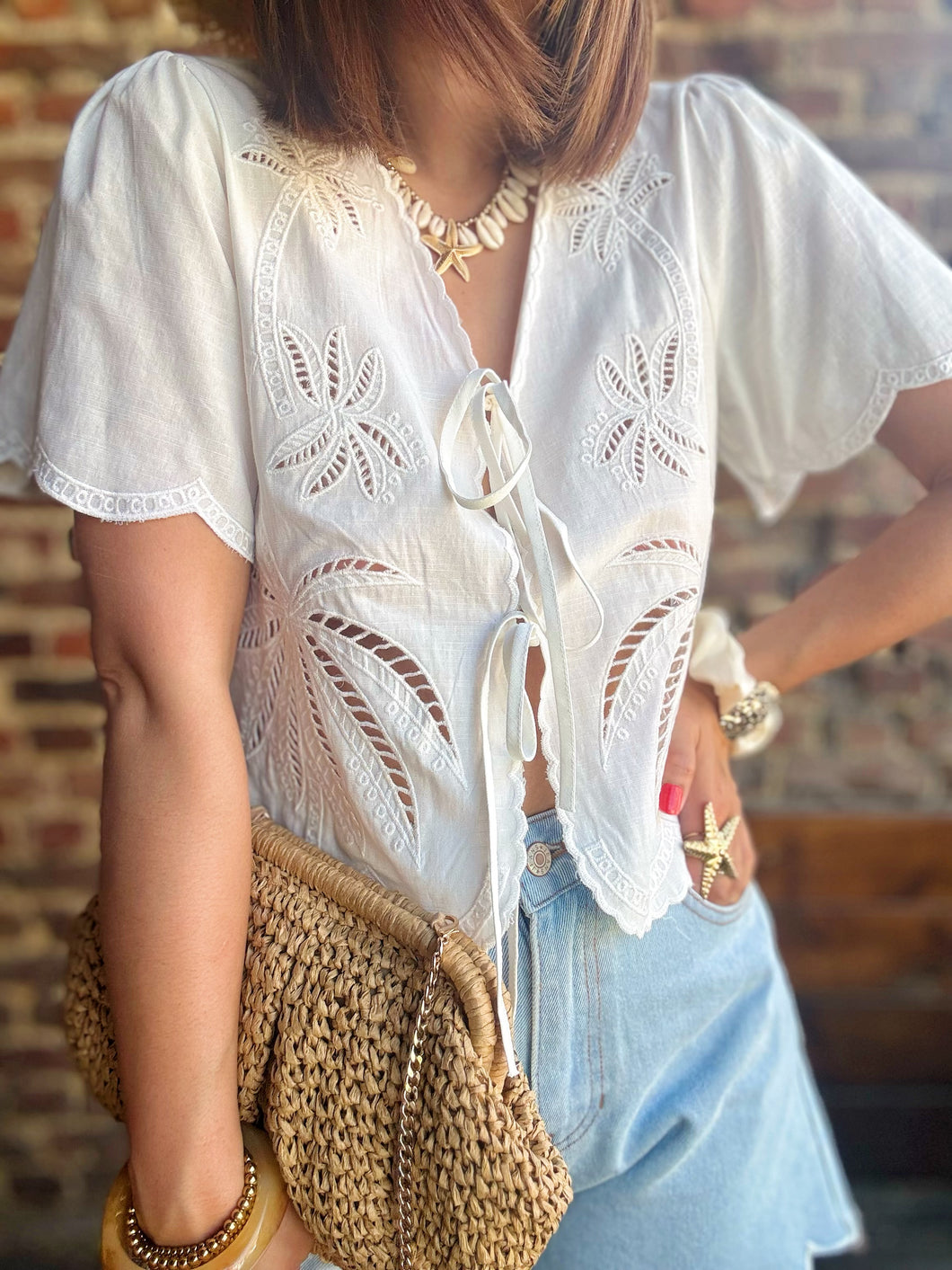 Blouse palmier
