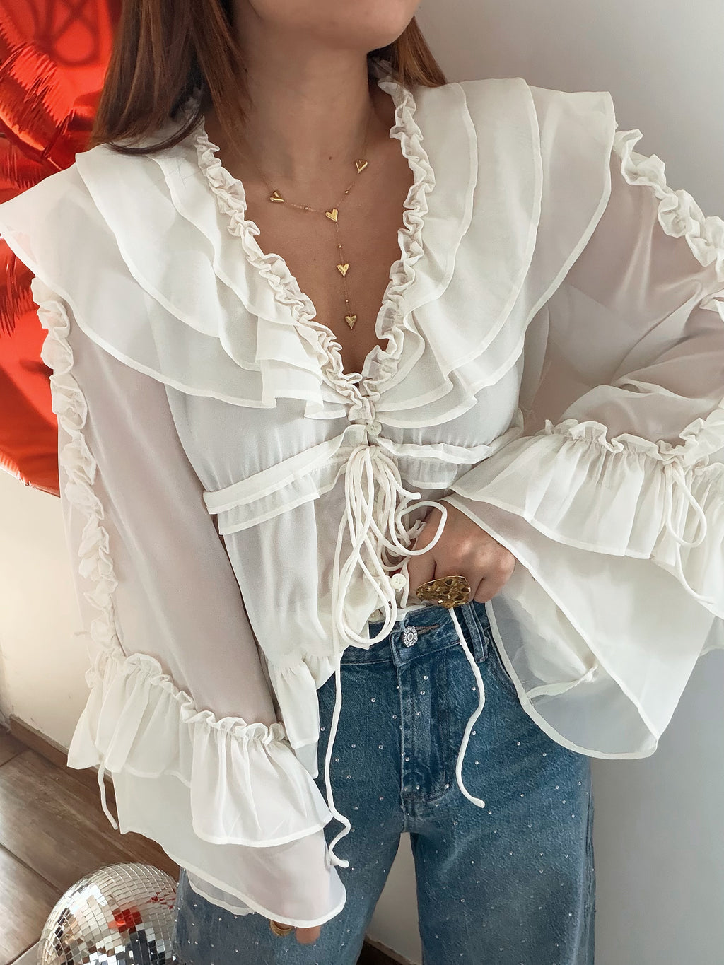 Collier cœurs acier inoxydable