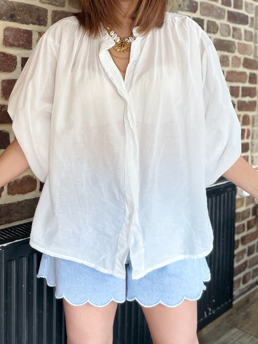 Blouse blanche  manches longues