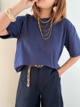 Charger l'image dans la galerie, Pantalon ballon wide bleu marine
