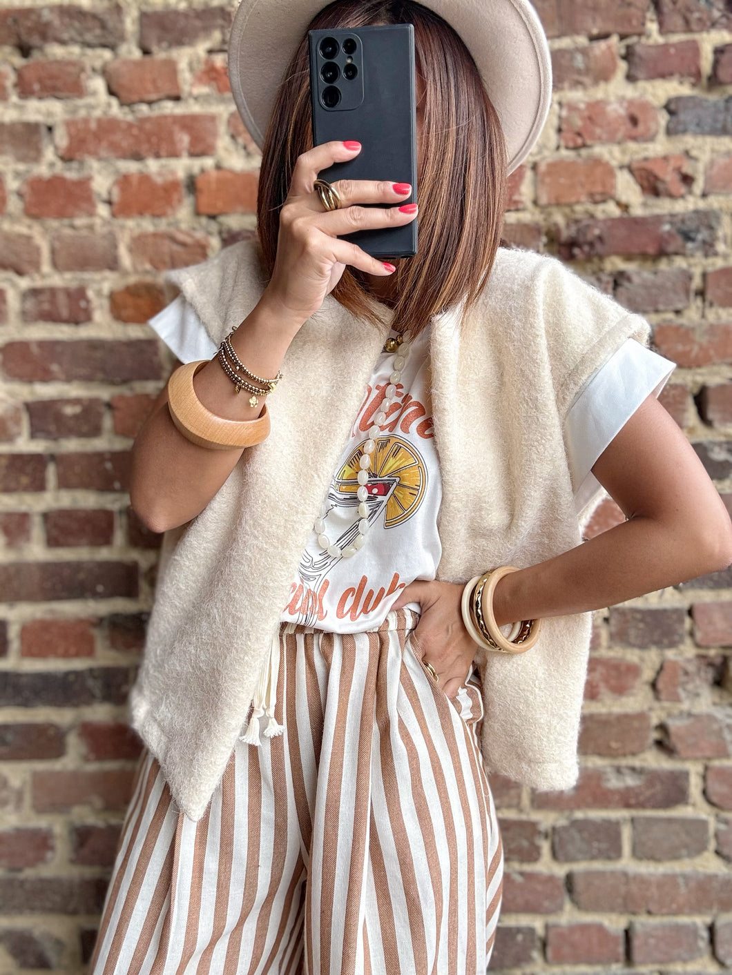 Veste sans manches oversize