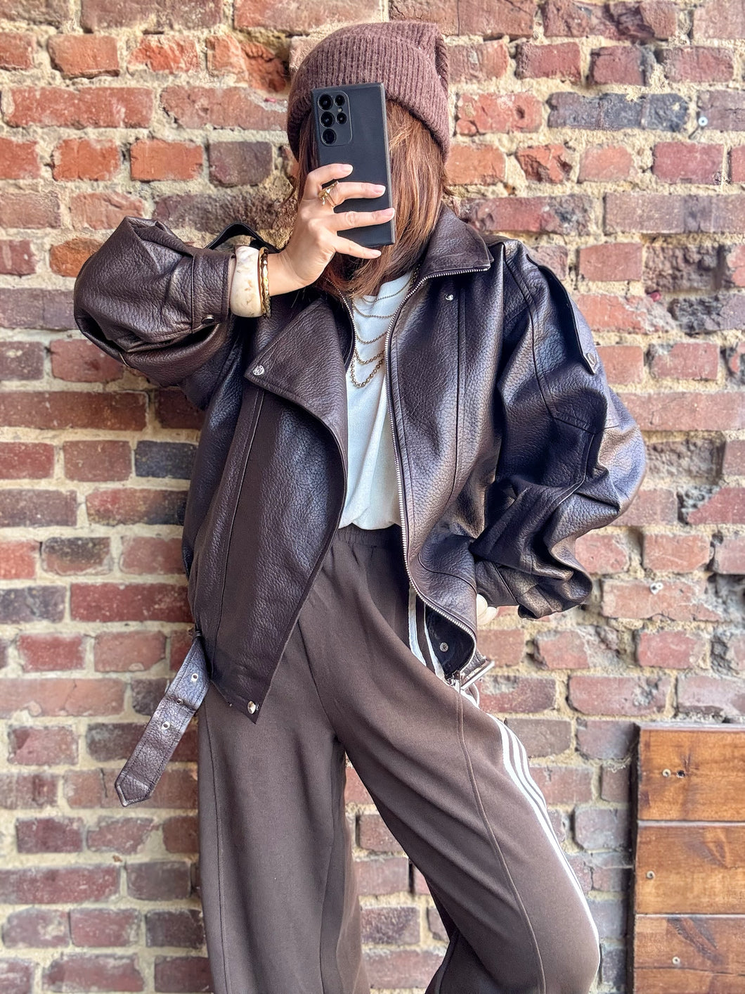 Veste en cuir