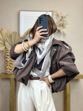 Charger l&#39;image dans la galerie, Veste choco large imitation daim
